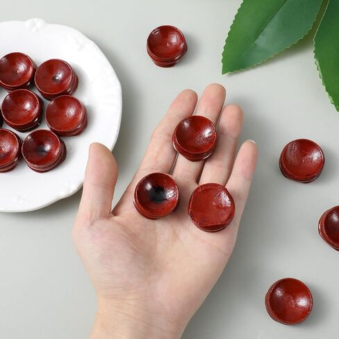 Lusofie 15 Pcs Crystal Holder for Stones Wooden Sphere Stand Crystal Display Stand Decorative Egg Holder for Displaying Ball Eggs Stone Decor Pedestals(1.18 Inch) in Saudi Arabia