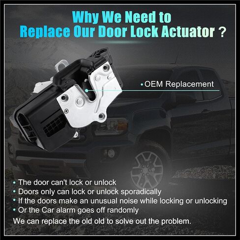 Power Door Lock Actuator Motor Front Left Side for Chevy Malibu 2008-2012 for Saturn 931-310 20772312 20922229 22865521 25829641 Black Durable Material in Saudi Arabia