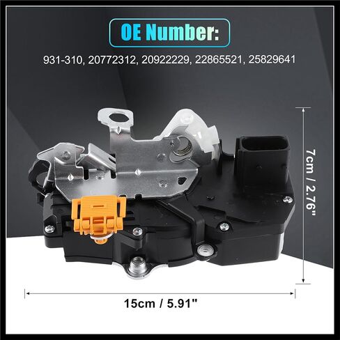 Power Door Lock Actuator Motor Front Left Side for Chevy Malibu 2008-2012 for Saturn 931-310 20772312 20922229 22865521 25829641 Black Durable Material in Saudi Arabia