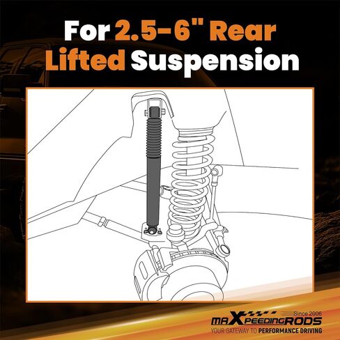 maXpeedingrods 2.5-6" Rear Lifted Shocks for Chevy Silverado/GMC Sierra 1500 Classic 1999-2007 2WD 4WD, G1 Upgraded Version in Saudi Arabia