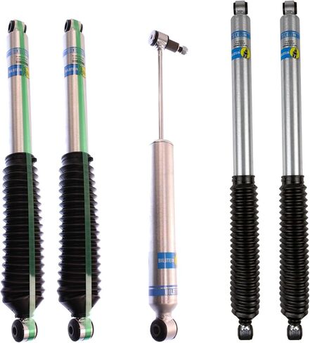 Bilstein 5100 Set of Front & Rear Shocks + Steering Damper fits 1999 2004 F250 F350 Super Duty with 4" Lift | TrendsAuto Decal | 33-185545 24-062466 24-158848 in Saudi Arabia
