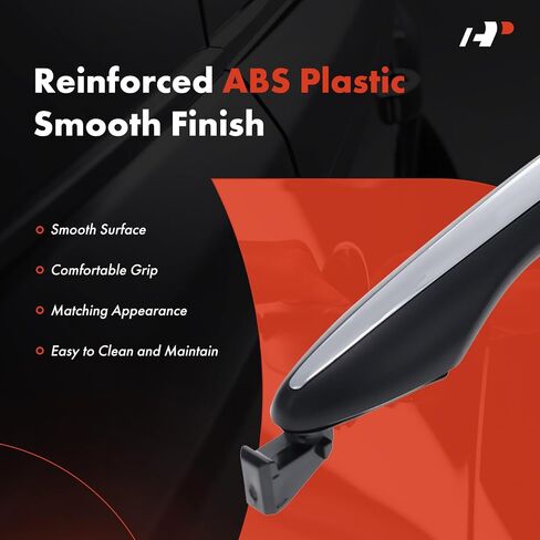 A-Premium Rear Driver or Passenger Side Exterior Door Handle Compatible with Kia Optima 2011-2016, Without Smart Key Entry System, Primed Black with Chrome Insert, Replace# 82651-2T010, 83652-2T000 in Saudi Arabia