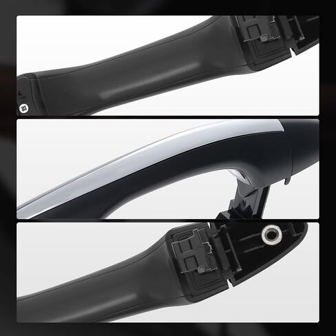 A-Premium Rear Driver or Passenger Side Exterior Door Handle Compatible with Kia Optima 2011-2016, Without Smart Key Entry System, Primed Black with Chrome Insert, Replace# 82651-2T010, 83652-2T000 in Saudi Arabia