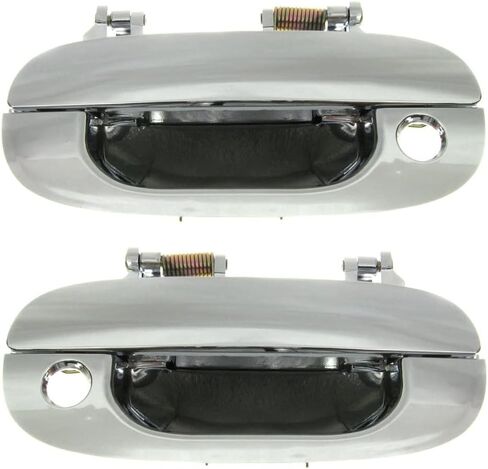 TRQ Left and Right Exterior Door Handle Set Compatible with 1994-2001 Dodge Ram 1500, 1994-2002 Ram 2500 3500 Drivers Side in Saudi Arabia