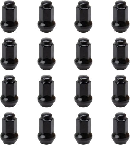 (16 Pack) Tusk Tapered Lug Nut 10mm x 1.25mm Thread Pitch w/14mm Head Black for Yamaha Grizzly 450 4x4 2007-2014 in Saudi Arabia