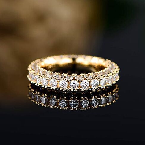 Women's Full Circle Pave-Set Cubic Zirconia Ring in Saudi Arabia