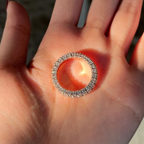 Women's Full Circle Pave-Set Cubic Zirconia Ring in Saudi Arabia
