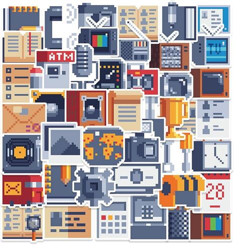 50 Pcs Scary Movie Stickers,Halloween Horror Skull Stickers,Waterproof Vinyl Gothic Stickers for Laptops, Water Bottles, Horror Stickers for Adults for Adults Girls Teens Mens. in Kuwait