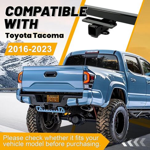 Kojem Class 4 Trailer Hitch Compatible with 2016-2023 Toyota Tacoma 2" Receiver Tow Hitch Powder Coated in Saudi Arabia