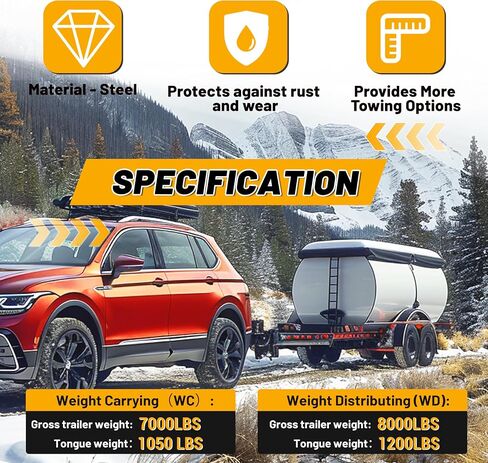 Kojem Class 4 Trailer Hitch Compatible with 2016-2023 Toyota Tacoma 2" Receiver Tow Hitch Powder Coated in Saudi Arabia