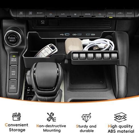 MARCHFA Center Console Organizer Tray Compatible for 2024 2025 2026 Toyota Land Cruiser 250 Prado J250 LC250 Accessories Console Insert Secondary Storage Box in Saudi Arabia