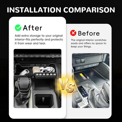 MARCHFA Center Console Organizer Tray Compatible for 2024 2025 2026 Toyota Land Cruiser 250 Prado J250 LC250 Accessories Console Insert Secondary Storage Box in Saudi Arabia