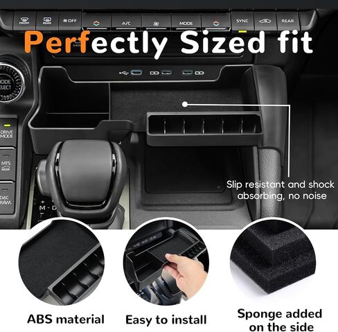 MARCHFA Center Console Organizer Tray Compatible for 2024 2025 2026 Toyota Land Cruiser 250 Prado J250 LC250 Accessories Console Insert Secondary Storage Box in Saudi Arabia