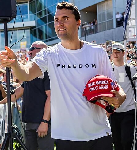 Freedom Charlie Kirk White Unisex T Shirt in Saudi Arabia