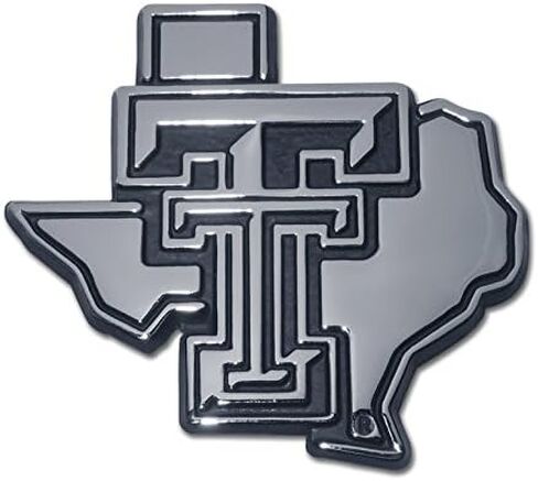 Texas Tech Texas Shaped Auto Emblem (Metal) in Saudi Arabia