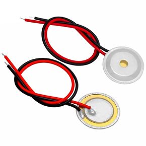 10 Pcs Piezoelectric Piezo Ceramic Wafer Plate Dia 15mm for Buzzer Loudspeaker + Aluminum Shell in Kuwait