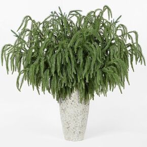 Waipfaru 8 Pcs 36" Large Norfolk Pine Stems, Real Touch Christmas Norfolk Pine Branches, Faux Christmas Greenery Stems Picks Cedar Stems for Vase DIY Crafts Xmas Indoor Outdoor Home Decor in Kuwait
