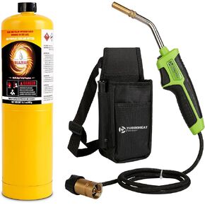 طقم شعلة لحام البروبان مع الحافظة Mapp Map رأس مسدس شعلة الغاز بطول 5 أقدام، بدء تشغيل رأس شعلة البروبان مع مسدس شعلة لحام مشعل للحام مشاعل شعلة الشعلة التوربينية in Kuwait