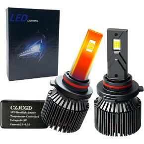 H4 HB2 9003 LED Bulbs, Fog Light Bulb and High Beam, Low Beam, 500% Ultra Bright 6500K Cool White Light Blubs, Plug-N-Play, 1:1 Size Halogen Replacement Bulbs, IP68 Waterproof, Pack of 2 in Kuwait