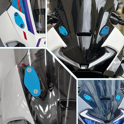 For CFMOTO 675SR 675SRR 675SR-R 675 SR SRR 2024 2025 Mirror Block Off Plates Rearview Mirror Hole Cover Decorative(Blue) in Saudi Arabia