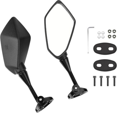 KEMIMOTO Snowmobile Side Mirrors Hood Mounted Rear View Mirror Clear Snowmobile Rearview Mirrors Compatible with Polaris Ski-Doo Arctic Cat Accessories in Saudi Arabia