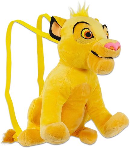 Lion King Plush Backpack Set - Bundle with 14" Deluxe Simba Plush Doll Toy with Carrying Straps, Stickers, Tattoos, More | Lion King Gifts for Kids in Saudi Arabia