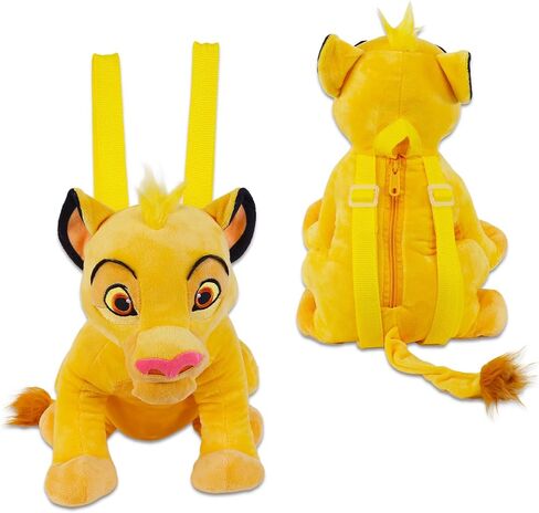 Lion King Plush Backpack Set - Bundle with 14" Deluxe Simba Plush Doll Toy with Carrying Straps, Stickers, Tattoos, More | Lion King Gifts for Kids in Saudi Arabia
