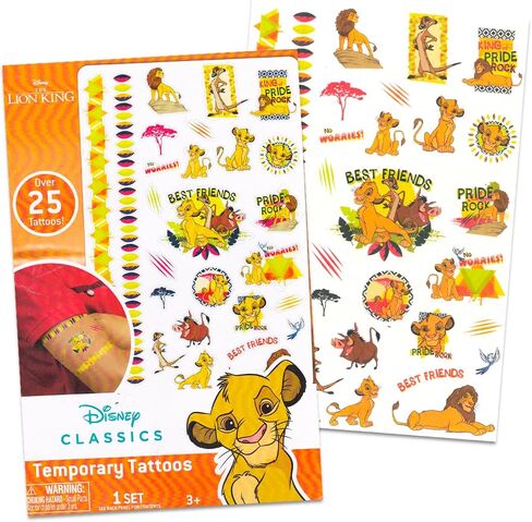 Lion King Plush Backpack Set - Bundle with 14" Deluxe Simba Plush Doll Toy with Carrying Straps, Stickers, Tattoos, More | Lion King Gifts for Kids in Saudi Arabia