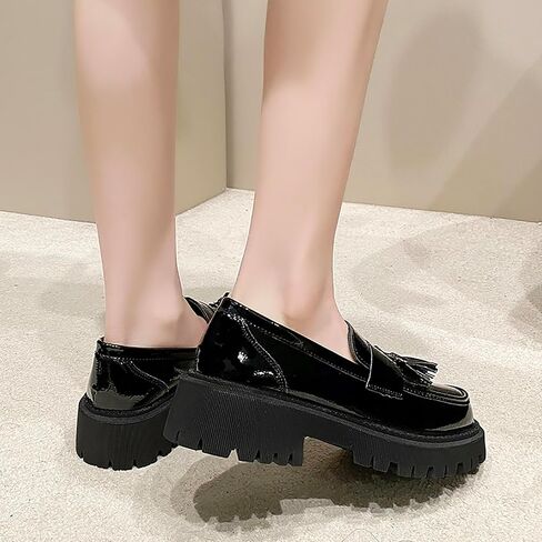 Platform Loafers for Women Chunky Loafers Shoes Penny Loafers Slip On Comfort Casual Fashion Business Work Shoes in Saudi Arabia