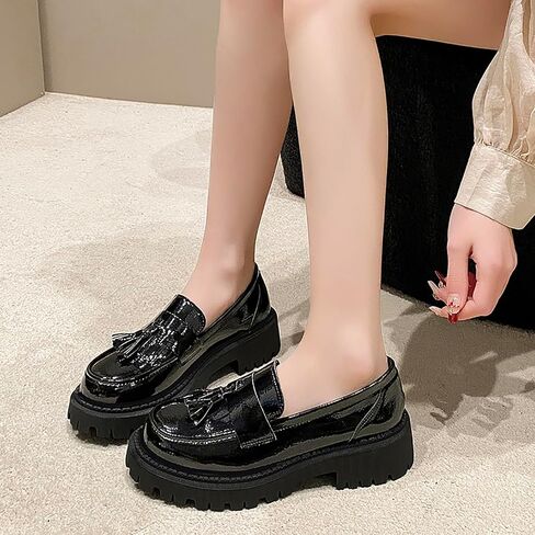 Platform Loafers for Women Chunky Loafers Shoes Penny Loafers Slip On Comfort Casual Fashion Business Work Shoes in Saudi Arabia