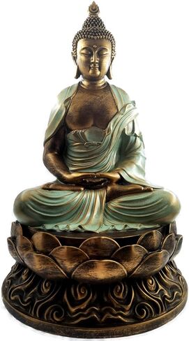 Buddha Statue Buda Gold 8.3" Buddha Statues for Home Decor,Meditation Buddah Statute Decor,Buddah Statute Zen Decoration in Saudi Arabia