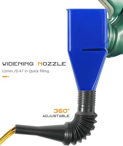 2PCS Plastic Funnel,Funnels for Automotive Use,Car Accessories Oil Funnel,Multi-Function Universal Automotive Wide Mouth Funnels with Flexible Hose,Fits Filling Water,Gasoline,Coolant in Saudi Arabia