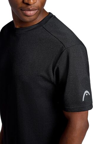 Head Mens Elite Flex Short Sleeve Waffle Tech Crewneck T-Shirt, Relaxed Fit, Midweight Material in Saudi Arabia