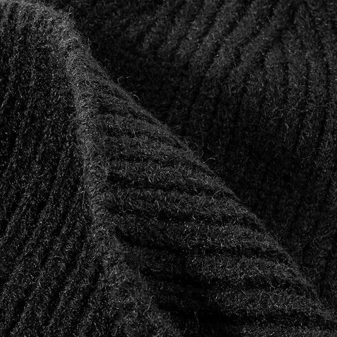 Classic Ribbed Knit Beanie for Men and Women – Warm & Stylish Folded Cuff Winter Hat, Soft Acrylic Wool Blend, Thick Knit in Saudi Arabia