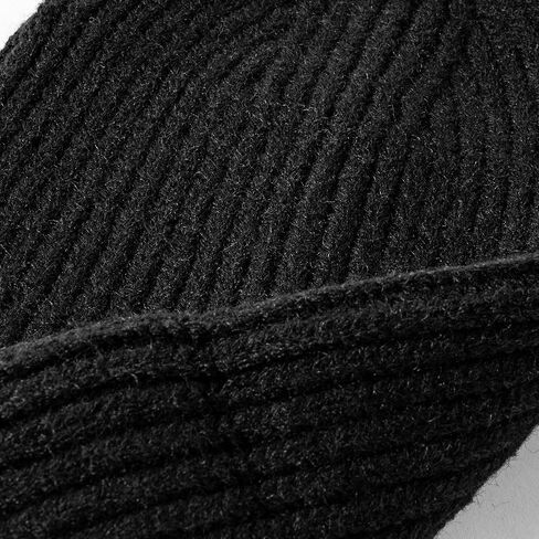 Classic Ribbed Knit Beanie for Men and Women – Warm & Stylish Folded Cuff Winter Hat, Soft Acrylic Wool Blend, Thick Knit in Saudi Arabia