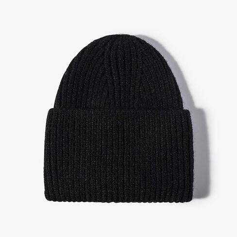 Classic Ribbed Knit Beanie for Men and Women – Warm & Stylish Folded Cuff Winter Hat, Soft Acrylic Wool Blend, Thick Knit in Saudi Arabia
