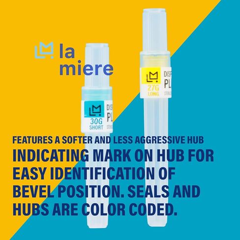 100P Disposable Premium Dental Plastic Hub Needles in Perforated Box (27G Long), Length 30mm in Kuwait