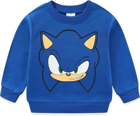 طقم سويت شيرت وسروال بياقة دائرية للأولاد من SEGA Sonic the Hedgehog مكون من قطعتين للأطفال الكبار in Saudi Arabia