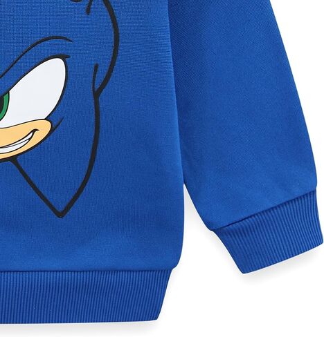 طقم سويت شيرت وسروال بياقة دائرية للأولاد من SEGA Sonic the Hedgehog مكون من قطعتين للأطفال الكبار in Saudi Arabia