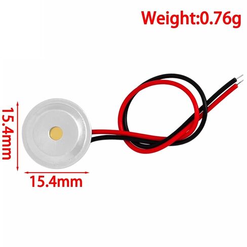 10 Pcs Piezoelectric Piezo Ceramic Wafer Plate Dia 15mm for Buzzer Loudspeaker + Aluminum Shell in Kuwait