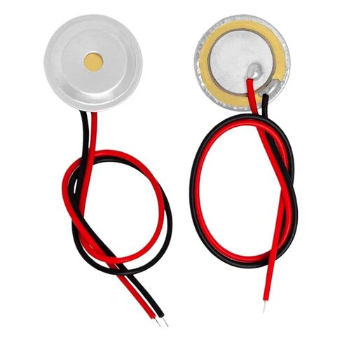 10 Pcs Piezoelectric Piezo Ceramic Wafer Plate Dia 15mm for Buzzer Loudspeaker + Aluminum Shell in Kuwait