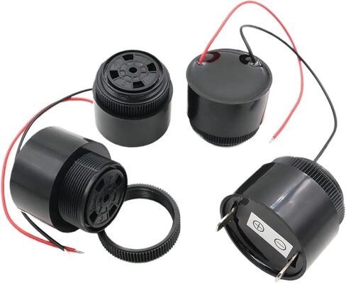 1PCS 3610 Continuous Sound 100dB Active Piezoelectric Buzzer High Decibel DC 12V 24V Alarm Piezo Buzzer 36*32MM Plug-in/Wire(3610 DC24V with Wire) in Saudi Arabia
