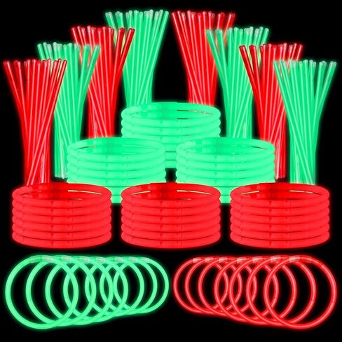 Libima 600 Pcs Glow Sticks Bulk with 600 Connectors 8 Inch Glow Stick Necklaces Glow Stick Bracelets Bulk Glow in the Dark Party Supplies for Easter Christmas New Year (Pink) in Kuwait