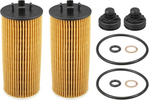 X AUTOHAUX 2 Pcs Engine Oil Filter Replacement 11428570590 11428575210 Oil Fuel Filter for Mini Cooper 1.5L 2014-2019 in Saudi Arabia