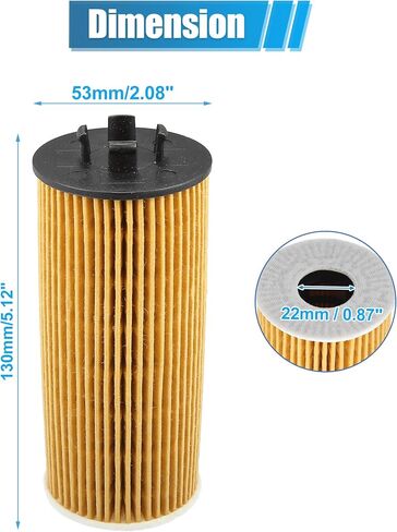 X AUTOHAUX 2 Pcs Engine Oil Filter Replacement 11428570590 11428575210 Oil Fuel Filter for Mini Cooper 1.5L 2014-2019 in Saudi Arabia