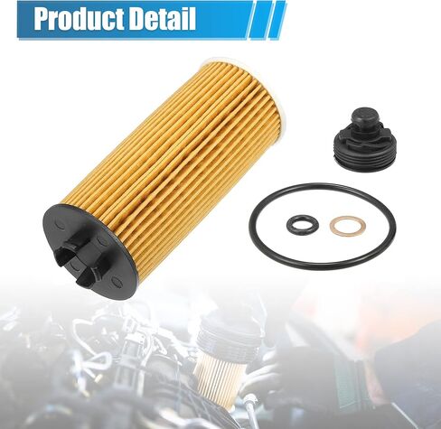 X AUTOHAUX 2 Pcs Engine Oil Filter Replacement 11428570590 11428575210 Oil Fuel Filter for Mini Cooper 1.5L 2014-2019 in Saudi Arabia