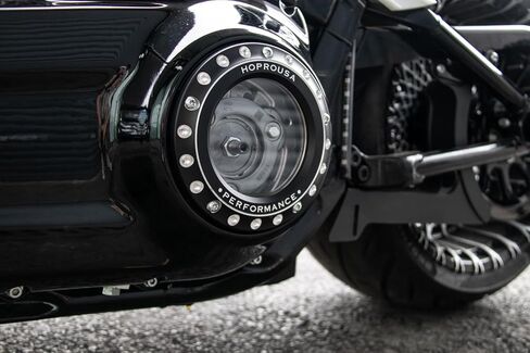 Transparent Black CNC Derby Cover Compatible with 2018 Sport Glide 2019-2024 Softail Fatboy Breakout Streetbob Clutch Cover (Black Transparent) in Saudi Arabia