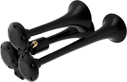 Vixen Horns Train Horn for Truck/Car. 3 Air Horn Chrome Plated Trumpets. Super Loud dB. Fits 12v Vehicles Like Semi/Pickup/Jeep/RV/SUV VXH3114LC in Saudi Arabia