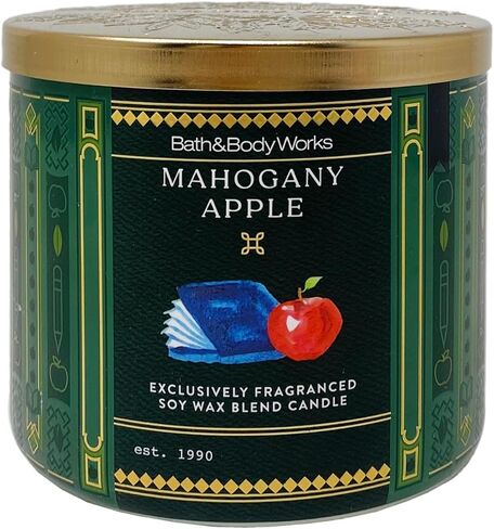 Bath & Body Works Mahogany Apple 3-Wick Scented Candle with a Cherry On Top Bar Soap in Saudi Arabia
