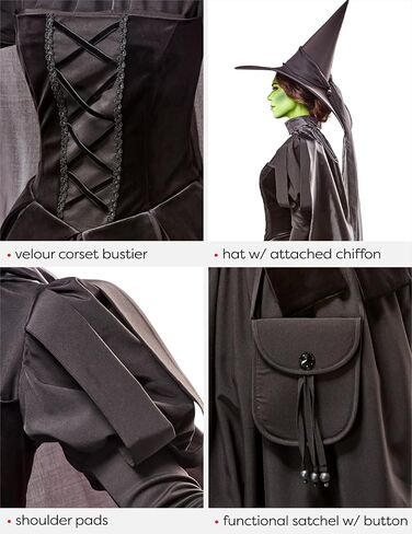 Rubies Wizard of Oz: Wicked Witch Costume Dress for Adults in Saudi Arabia